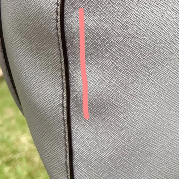 Kate Spade Light Smoke Gray Leather Structured Newbury Lane Satchel NWT - Picture 17 of 17